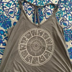 Strappy Tank Top with Stars